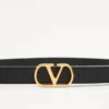 Ceinture Vlogo Signature en cuir de veau brillant 20 mm Ceinture Vlogo Signature en cuir de veau brillant 20 mm