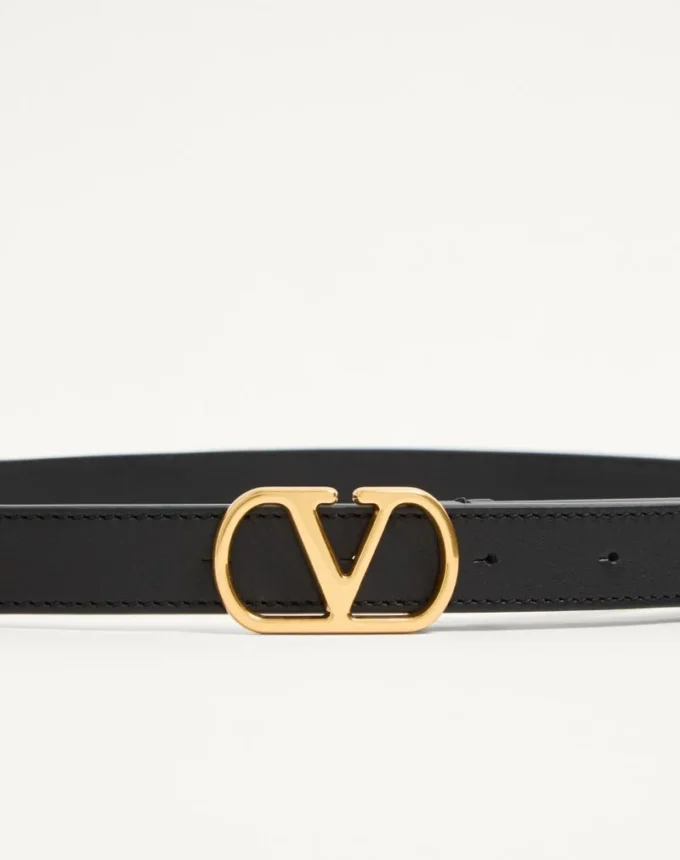 Ceinture Vlogo Signature en cuir de veau brillant 20 mm Ceinture Vlogo Signature en cuir de veau brillant 20 mm