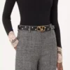 Ceinture VLogo Signature en cuir de veau brillant 30 mm