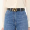 Ceinture Vlogo Signature en cuir de veau brillant 30 mm Ceinture Vlogo Signature en cuir de veau brillant 30 mm