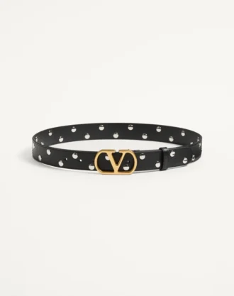 Ceinture VLogo Signature en cuir de veau brillant 30 mm