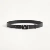 Ceinture VLogo Signature en cuir de veau brillant 30 mm Ceinture VLogo Signature en cuir de veau brillant 30 mm