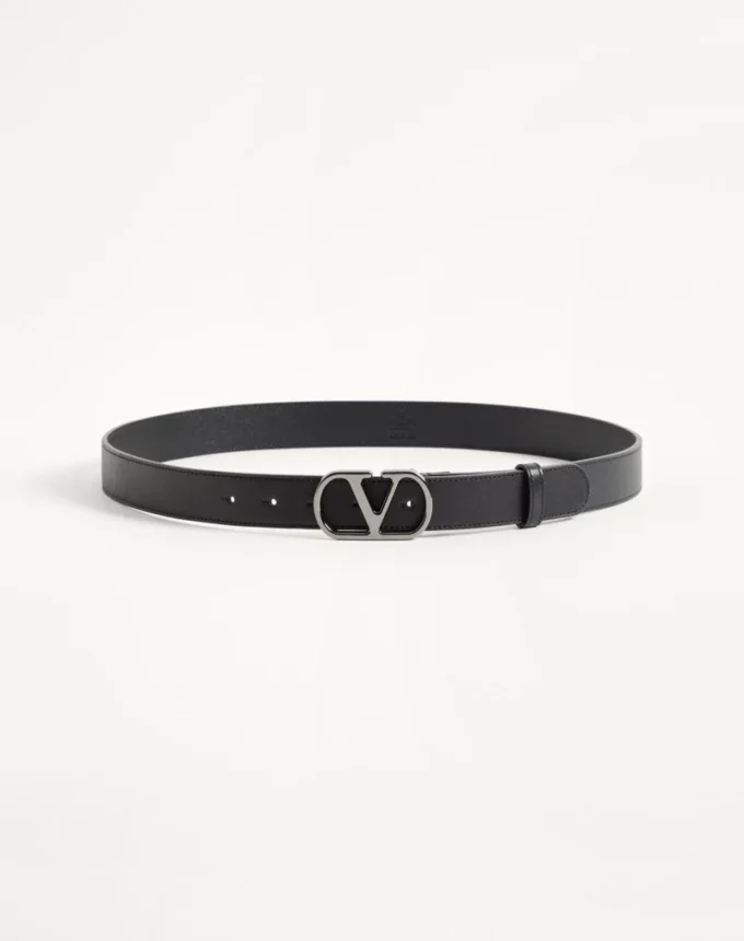 Ceinture VLogo Signature en cuir de veau brillant 30 mm Ceinture VLogo Signature en cuir de veau brillant 30 mm