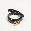 Ceinture VLogo Signature en cuir de veau brillant 30 mm
