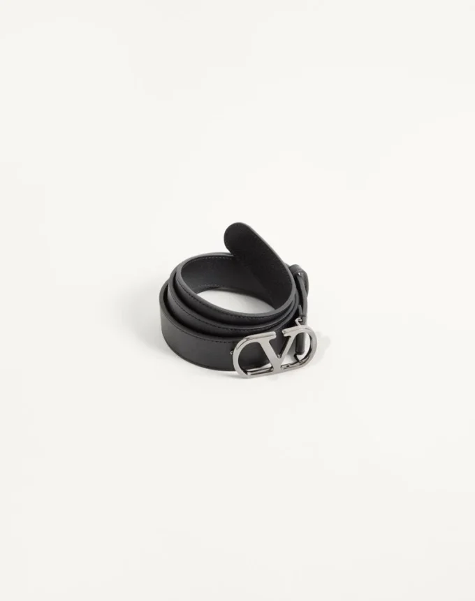 Ceinture VLogo Signature en cuir de veau brillant 30 mm Ceinture VLogo Signature en cuir de veau brillant 30 mm