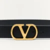 Ceinture Vlogo Signature en cuir de veau brillant 30 mm Ceinture Vlogo Signature en cuir de veau brillant 30 mm