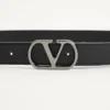 Ceinture VLogo Signature en cuir de veau brillant 30 mm Ceinture VLogo Signature en cuir de veau brillant 30 mm