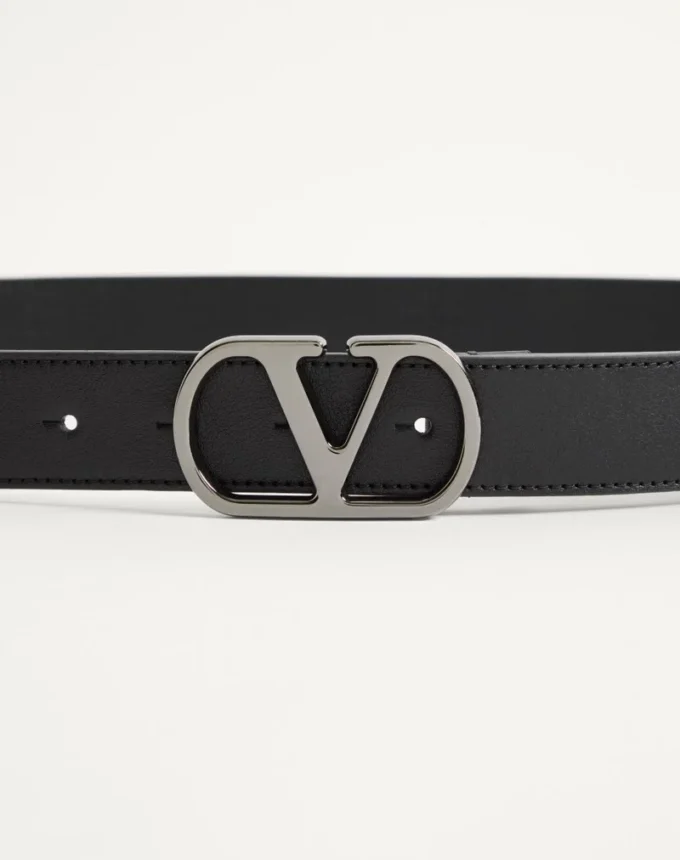 Ceinture VLogo Signature en cuir de veau brillant 30 mm Ceinture VLogo Signature en cuir de veau brillant 30 mm