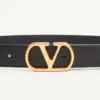 Ceinture Vlogo Signature en cuir de veau brillant 30 mm Ceinture Vlogo Signature en cuir de veau brillant 30 mm