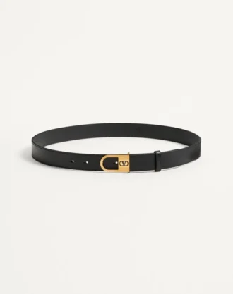 Ceinture VLogo Signature en cuir de veau brillant 30 mm avec détail logo émaillé Ceinture VLogo Signature en cuir de veau brillant 30 mm avec détail logo émaillé