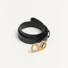 Ceinture Vlogo Signature en cuir de veau brillant avec cristaux 30 mm Ceinture Vlogo Signature en cuir de veau brillant avec cristaux 30 mm