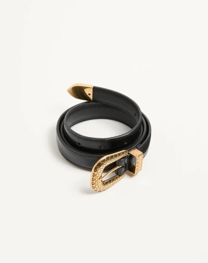 Ceinture Vlogo Signature en cuir de veau brossé 20 mm Ceinture Vlogo Signature en cuir de veau brossé 20 mm