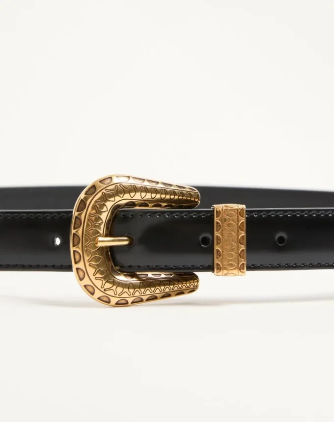 Ceinture Vlogo Signature en cuir de veau brossé 20 mm Ceinture Vlogo Signature en cuir de veau brossé 20 mm