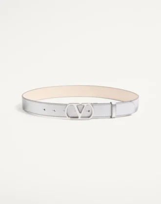 Ceinture VLogo Signature en cuir de veau laminé 30 mm Ceinture VLogo Signature en cuir de veau laminé 30 mm