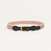 Ceinture Vlogo Signature en ruban et cuir de veau 35 mm Ceinture Vlogo Signature en ruban et cuir de veau 35 mm