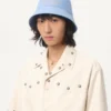 Chapeau bob en denim brodé Chez Valentino