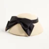 Chapeau bob Vlogo Signature en panama avec nœud en satin Chapeau bob Vlogo Signature en panama avec nœud en satin