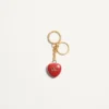 Charm pour sac Coeur Royal avec porte-clés en métal et émail Charm pour sac Coeur Royal avec porte-clés en métal et émail