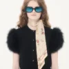 Écharpe bandeau en soie Papier Floreal