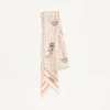 Écharpe bandeau en soie Papier Floreal