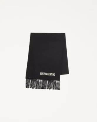 Écharpe en laine Valentino avec broderie Chez Valentino