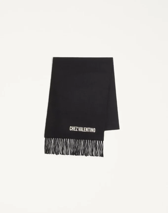 Écharpe en laine Valentino avec broderie Chez Valentino