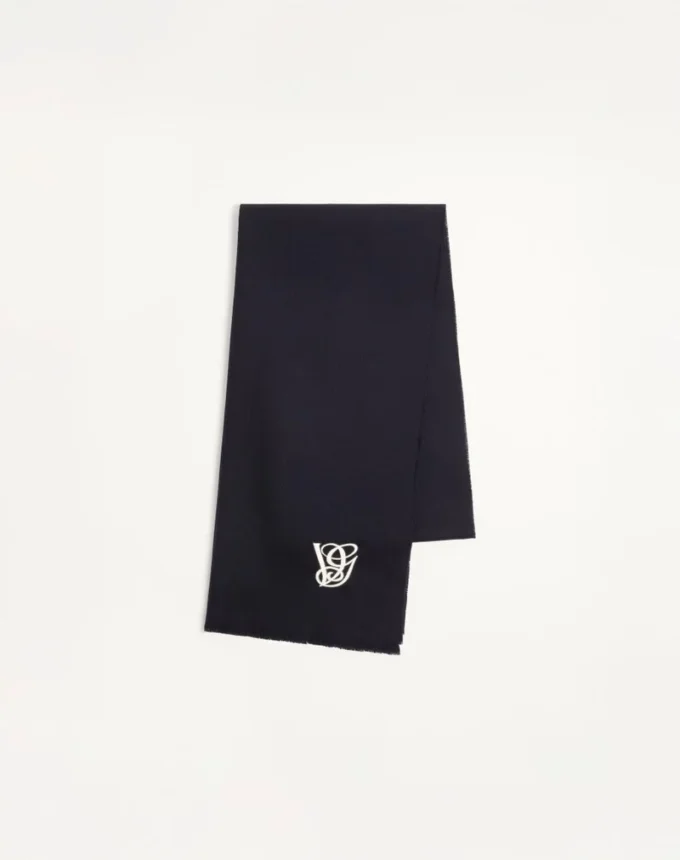 Écharpe en laine VG avec broderie