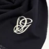 Écharpe en laine VG avec broderie