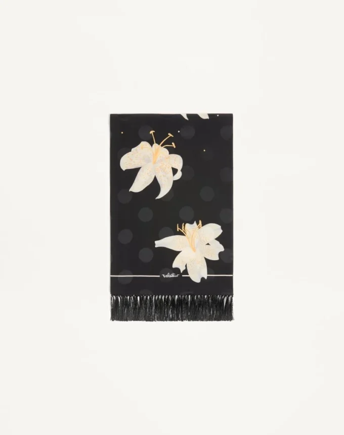 Écharpe en soie Apres L&rsquo;Hiver Lilium