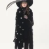 Écharpe Valentino avec plumes de dinde et d&rsquo;oie