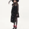 Écharpe Valentino avec plumes de dinde et d&rsquo;oie