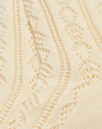 Chaussettes en coton perforé avec logo V