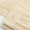 Chaussettes en coton perforé avec logo V