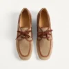Chaussures bateau en cuir croûte et nappa Palm Avenue