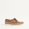Chaussures bateau en cuir croûte et nappa Palm Avenue