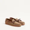 Chaussures bateau en cuir croûte Palm Avenue