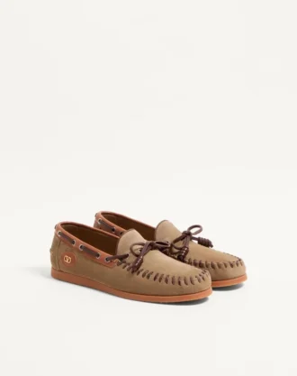 Chaussures bateau en cuir croûte Palm Avenue