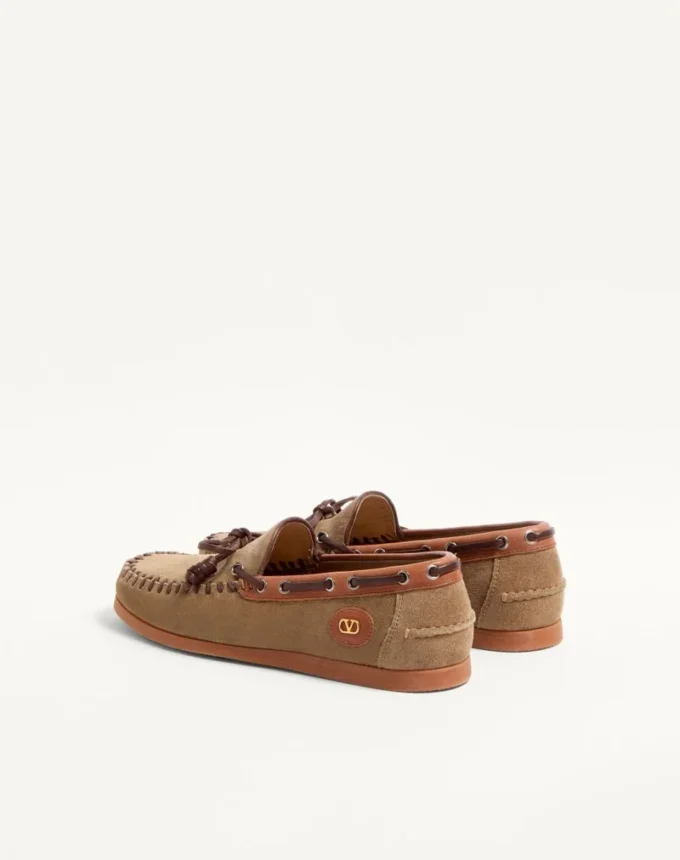 Chaussures bateau en cuir croûte Palm Avenue