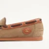Chaussures bateau en cuir croûte Palm Avenue