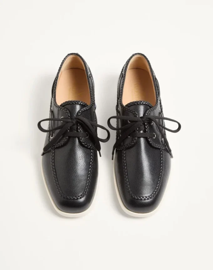 Chaussures bateau en cuir de chevreau Palm Avenue