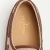 Chaussures bateau en toile et cuir nappa Palm Avenue