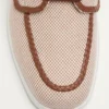 Chaussures bateau en toile et cuir nappa Palm Avenue