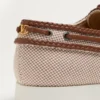 Chaussures bateau en toile et cuir nappa Palm Avenue