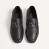 Chaussures de conduite en cuir de veau grainé Vlogo Signature