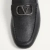 Chaussures de conduite en cuir de veau grainé Vlogo Signature