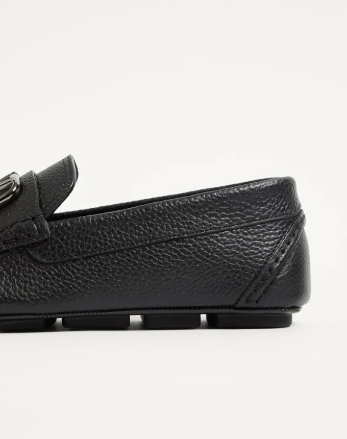 Chaussures de conduite en cuir de veau grainé Vlogo Signature