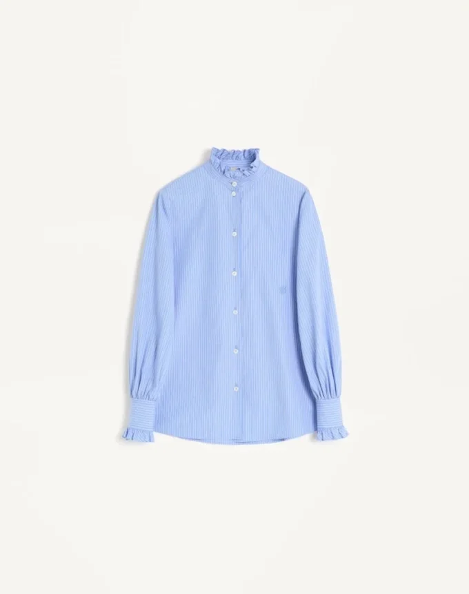 Chemise classique en popeline à rayures Chemise classique en popeline à rayures