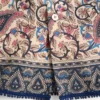 Chemise de bowling en mousseline de coton avec imprimé Voyage Imaginaire et passementerie Chemise de bowling en mousseline de coton avec imprimé Voyage Imaginaire et passementerie