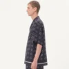 Chemise de bowling en twill de soie avec imprimé Opticool Chemise de bowling en twill de soie avec imprimé Opticool