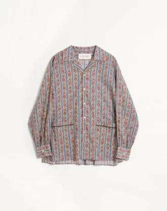 Chemise de pyjama en mousseline de coton avec imprimé Voyage Imaginaire